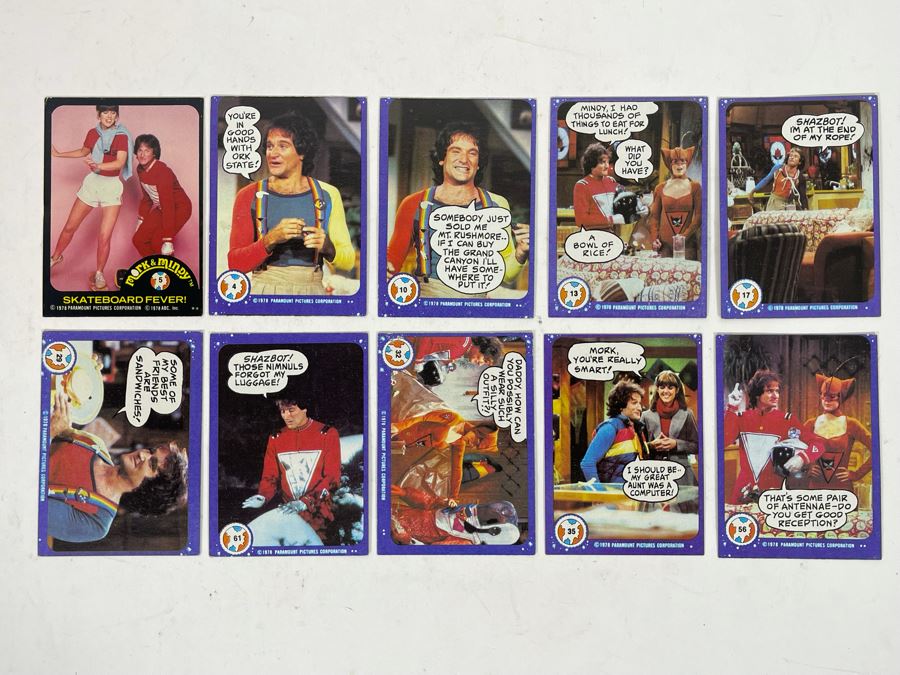 (10) Vintage 1978 Mark & Mindy Robin Williams Trading Cards [Photo 3]