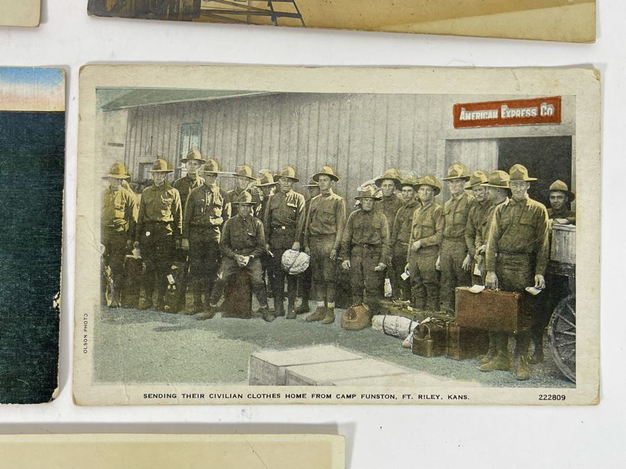 Collection Of (8) Vintage Naval Ship Wartime Postcards Some Postmarked With Stamps And Writing - See Photos [Photo 9]