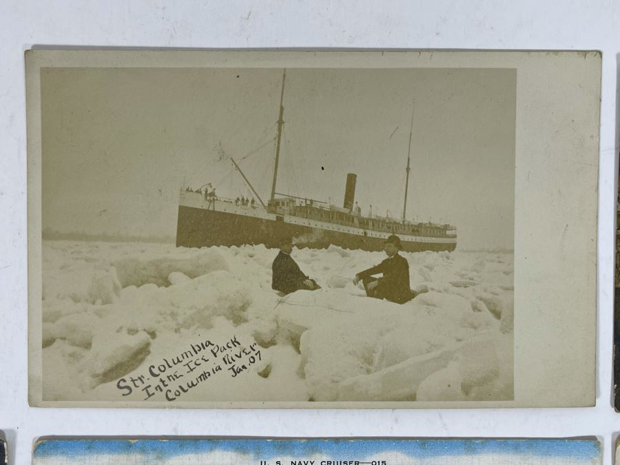 Collection Of (8) Vintage Naval Ship Wartime Postcards Some Postmarked With Stamps And Writing - See Photos [Photo 7]