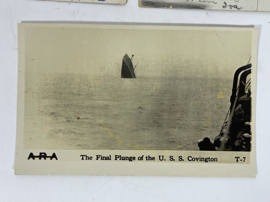 Collection Of (8) Vintage Naval Ship Wartime Postcards Some Postmarked With Stamps And Writing - See Photos [Photo 16]