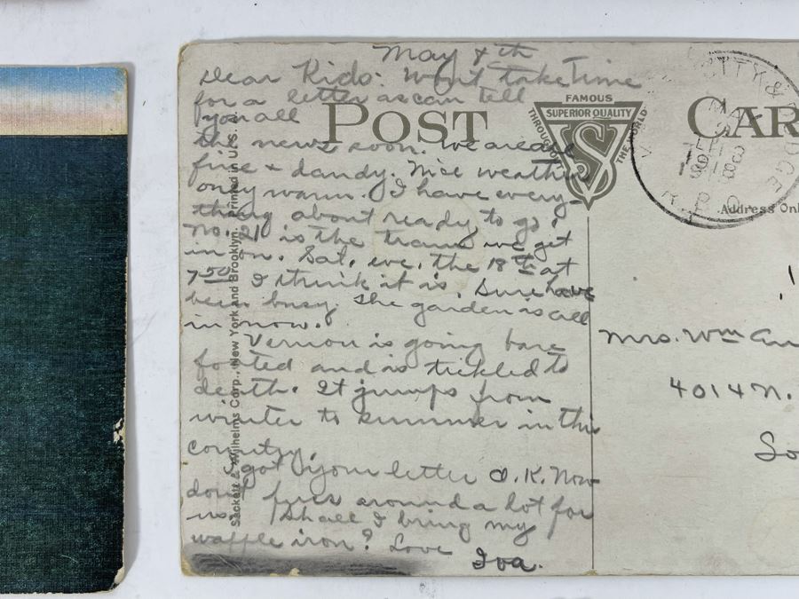 Collection Of (8) Vintage Naval Ship Wartime Postcards Some Postmarked With Stamps And Writing - See Photos [Photo 10]