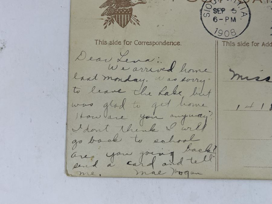 Collection Of (8) Vintage Naval Ship Wartime Postcards Some Postmarked With Stamps And Writing - See Photos [Photo 14]