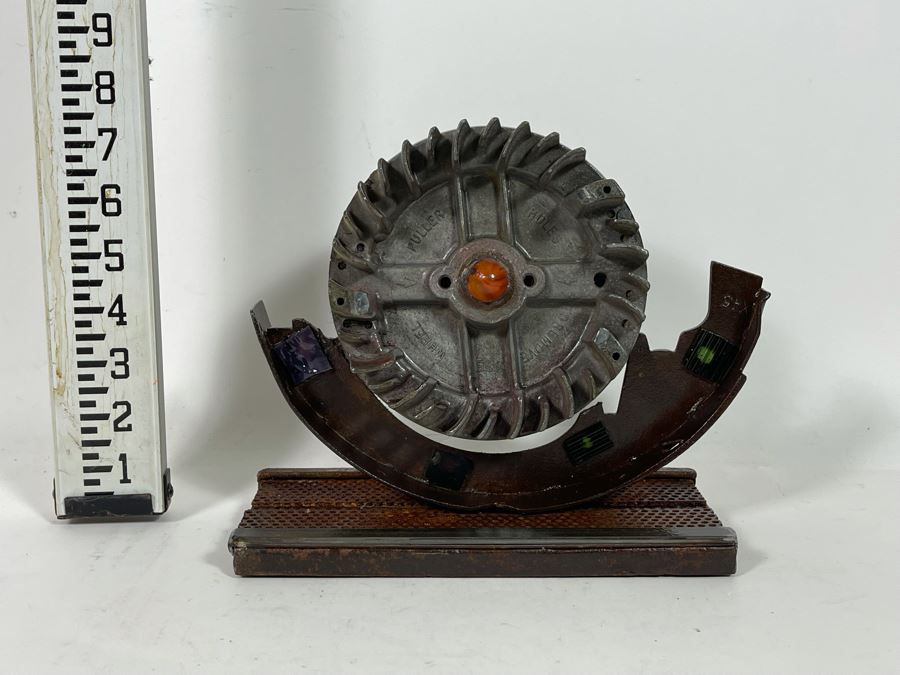 Metal Sculpture With Marble Signed By Artist Karen Dugan 9.5W X 4D X 8H [Photo 3]