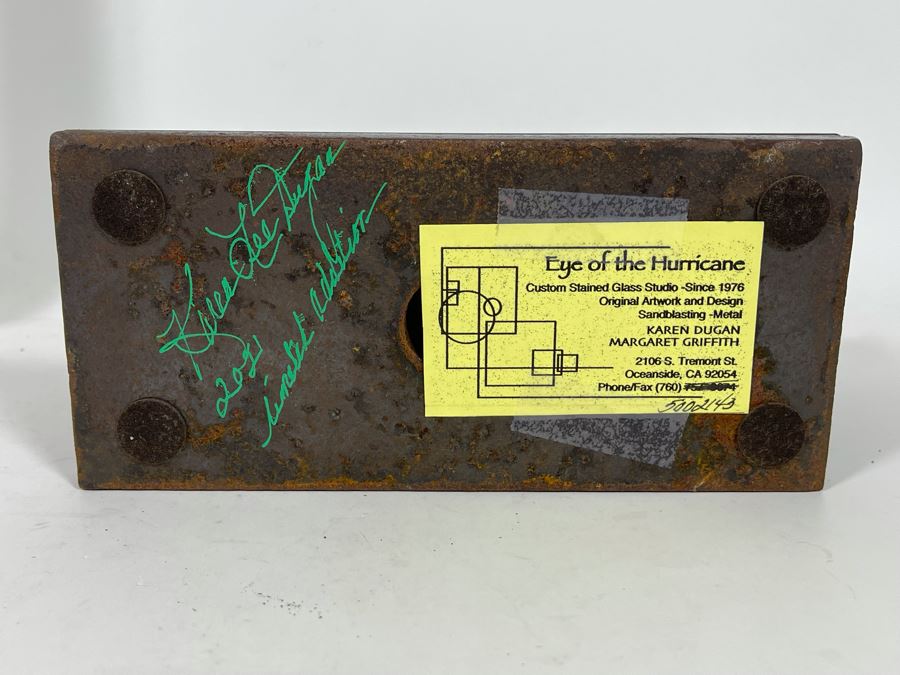 Metal Sculpture With Marble Signed By Artist Karen Dugan 9.5W X 4D X 8H [Photo 9]