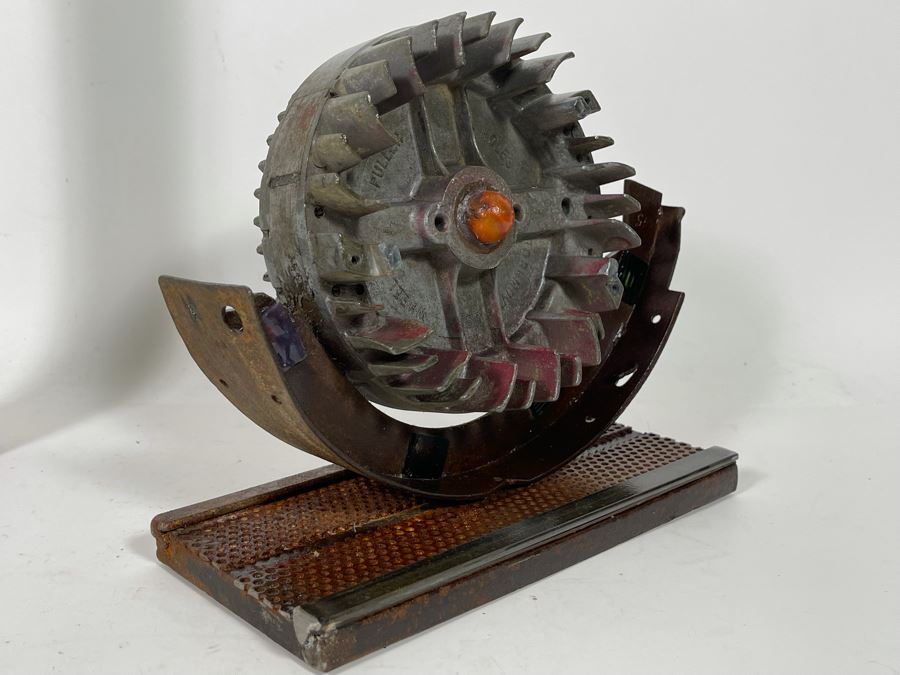 Metal Sculpture With Marble Signed By Artist Karen Dugan 9.5W X 4D X 8H [Photo 7]