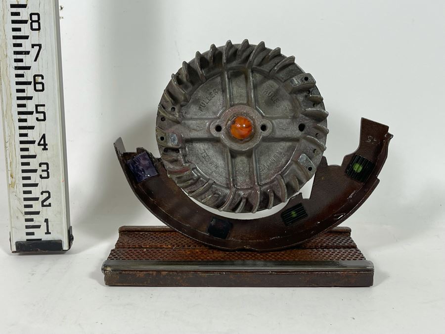 Metal Sculpture With Marble Signed By Artist Karen Dugan 9.5W X 4D X 8H [Photo 2]