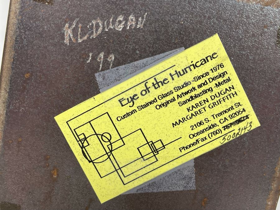 Metal Sculpture By Artist Karen Dugan 6W X 14.5H	 [Photo 9]