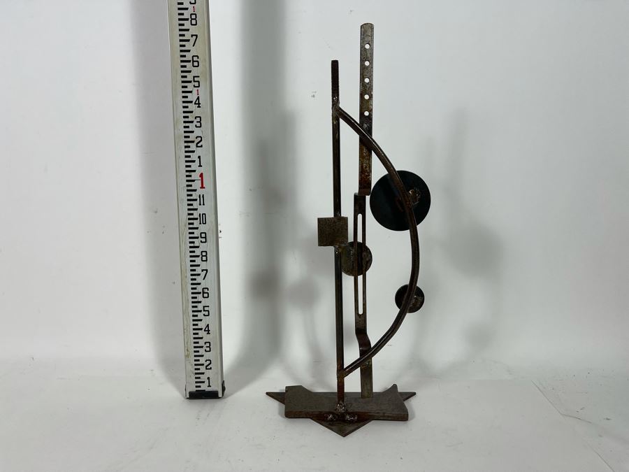 Metal Sculpture By Artist Karen Dugan In Manner Of Wassily Kandinsky 6W X 14.5H	 [Photo 9]