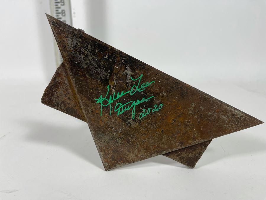 Metal Sculpture By Artist Karen Dugan In Manner Of Wassily Kandinsky 6W X 14.5H	 [Photo 10]