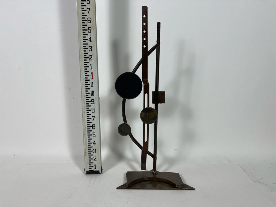 Metal Sculpture By Artist Karen Dugan In Manner Of Wassily Kandinsky 6W X 14.5H	 [Photo 4]