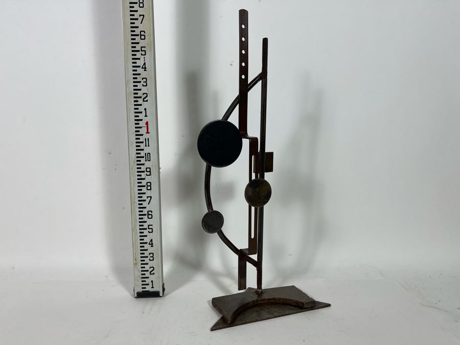 Metal Sculpture By Artist Karen Dugan In Manner Of Wassily Kandinsky 6W X 14.5H	 [Photo 3]