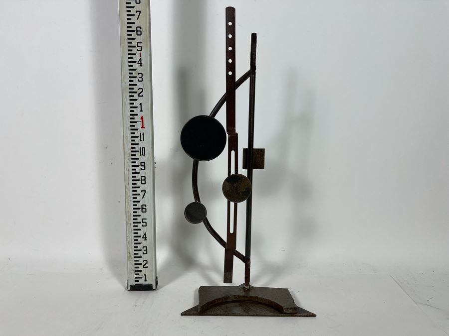 Metal Sculpture By Artist Karen Dugan In Manner Of Wassily Kandinsky 6W X 14.5H	 [Photo 5]