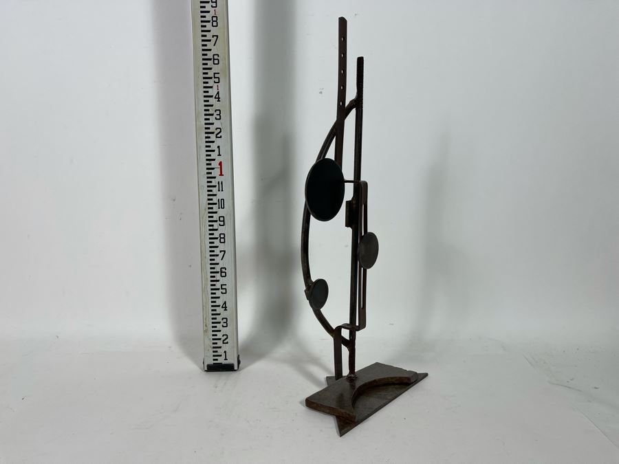 Metal Sculpture By Artist Karen Dugan In Manner Of Wassily Kandinsky 6W X 14.5H	 [Photo 8]