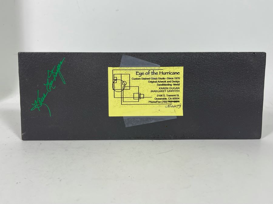 Metal Sculpture With Glass By Artist Karen Dugan 12W X 4.5D X 6.5H	 [Photo 9]