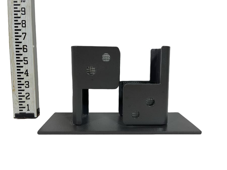 Metal Sculpture With Glass By Artist Karen Dugan 12W X 4.5D X 6.5H	 [Photo 2]