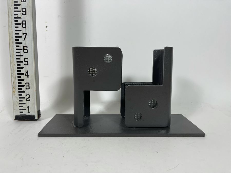 Metal Sculpture With Glass By Artist Karen Dugan 12W X 4.5D X 6.5H	 [Photo 4]