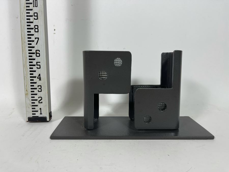 Metal Sculpture With Glass By Artist Karen Dugan 12W X 4.5D X 6.5H	 [Photo 3]