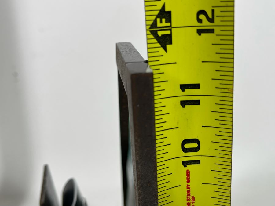 Metal And Glass Sculptural Light Table Lamp By Artist Karen Dugan 11W X 6D X 11.5H [Photo 12]