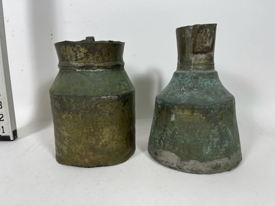 Pair Of Vintage Turkish Copper Vessels 9H [Photo 5]