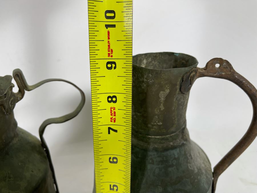 Pair Of Vintage Turkish Copper Vessels 9H [Photo 8]