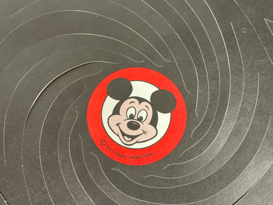 Pair Of Vintage Walt Disney Productions Mickey Mouse Club Paper Ear Hats Unused 18 X 12 [Photo 6]