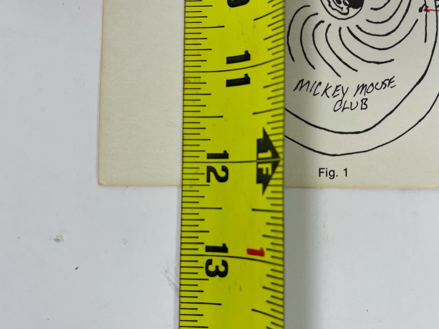 Pair Of Vintage Walt Disney Productions Mickey Mouse Club Paper Ear Hats Unused 18 X 12 [Photo 11]