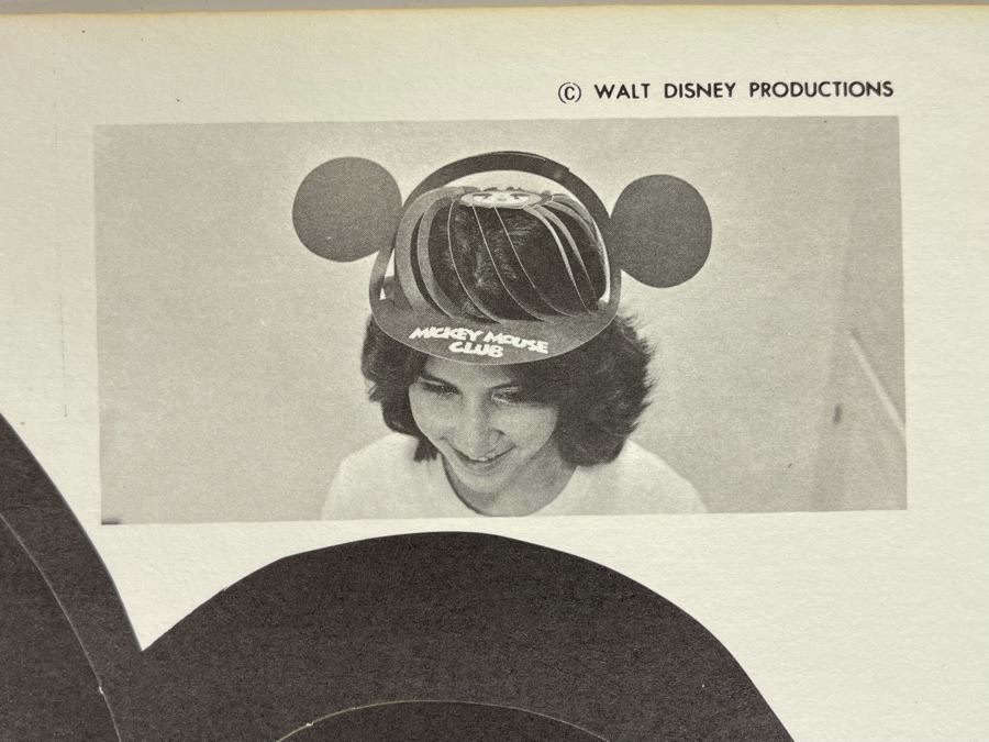 Pair Of Vintage Walt Disney Productions Mickey Mouse Club Paper Ear Hats Unused 18 X 12 [Photo 4]