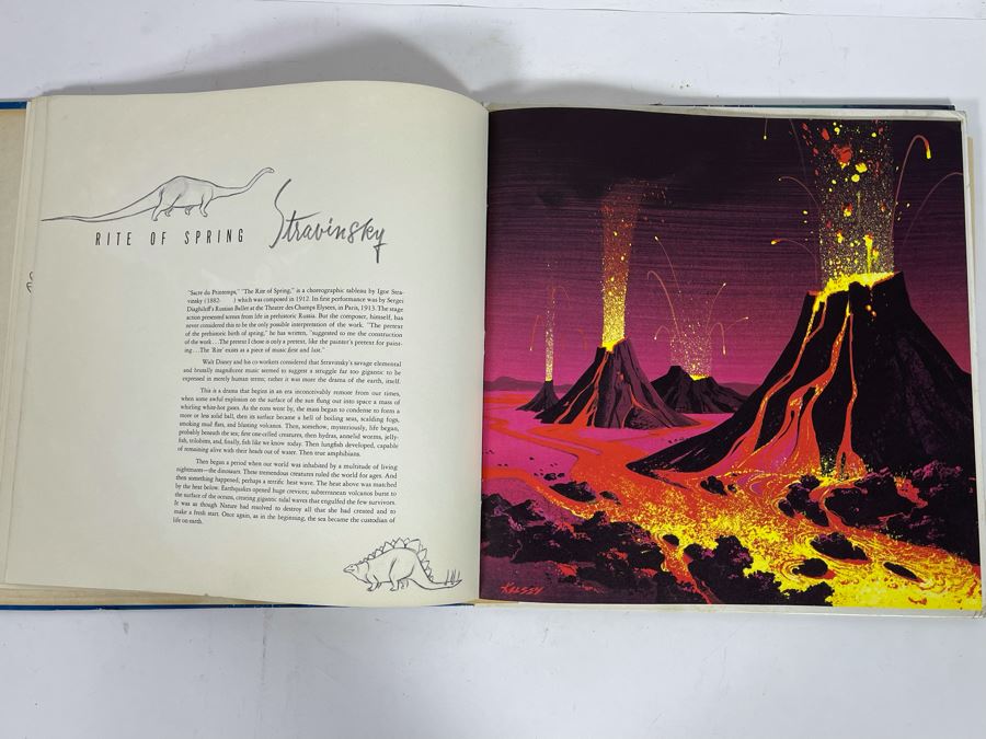 Vintage 1957 Disneyland Fantasia Leopold Stokowski With The Philadelphia Orchestra 2 Album Record Set With Book [Photo 10]