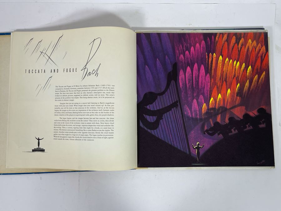 Vintage 1957 Disneyland Fantasia Leopold Stokowski With The Philadelphia Orchestra 2 Album Record Set With Book [Photo 8]