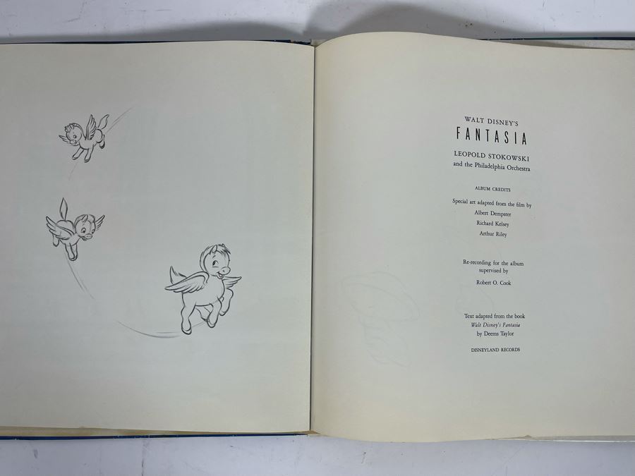 Vintage 1957 Disneyland Fantasia Leopold Stokowski With The Philadelphia Orchestra 2 Album Record Set With Book [Photo 15]