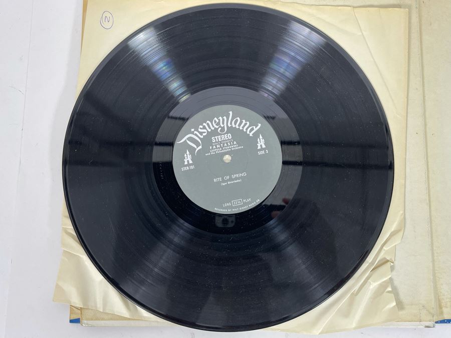 Vintage 1957 Disneyland Fantasia Leopold Stokowski With The Philadelphia Orchestra 2 Album Record Set With Book [Photo 19]