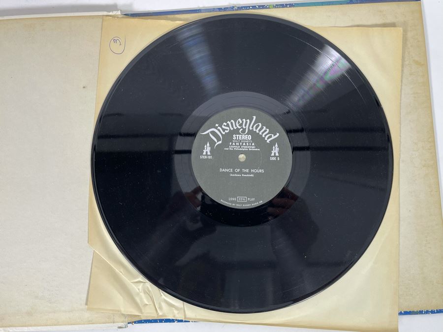 Vintage 1957 Disneyland Fantasia Leopold Stokowski With The Philadelphia Orchestra 2 Album Record Set With Book [Photo 21]