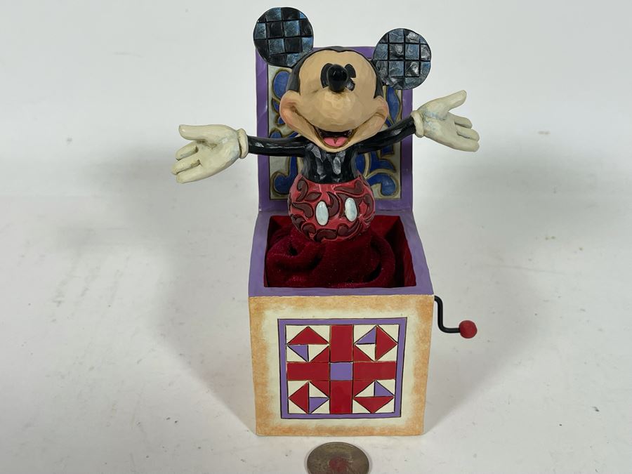 Sample Disney Toy Mickey Mouse Jack-In-The-Box Figurine 4W X 4D X 7H [Photo 2]