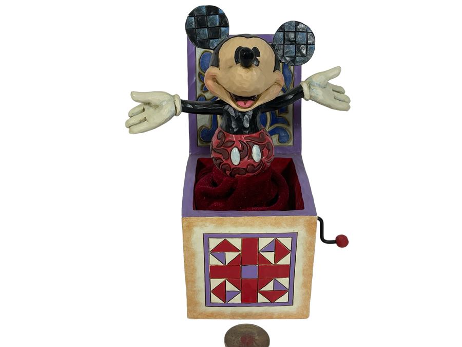 Sample Disney Toy Mickey Mouse Jack-In-The-Box Figurine 4W X 4D X 7H [Photo 1]