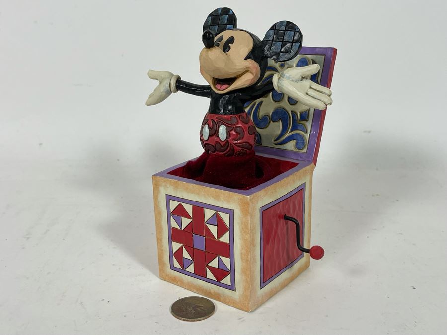 Sample Disney Toy Mickey Mouse Jack-In-The-Box Figurine 4W X 4D X 7H [Photo 4]