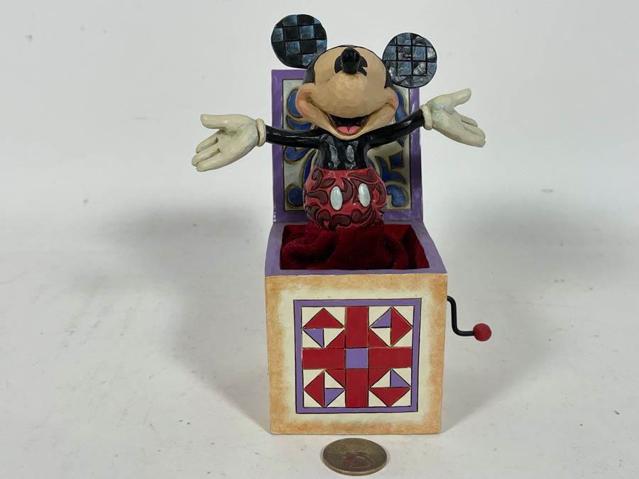 Sample Disney Toy Mickey Mouse Jack-In-The-Box Figurine 4W X 4D X 7H [Photo 3]