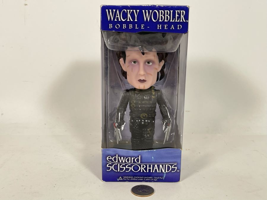 Funko Edward Scissorhands Wacky Wobbler Bobblehead Doll New In Box [Photo 2]
