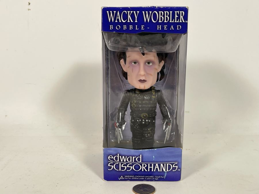 Funko Edward Scissorhands Wacky Wobbler Bobblehead Doll New In Box [Photo 3]