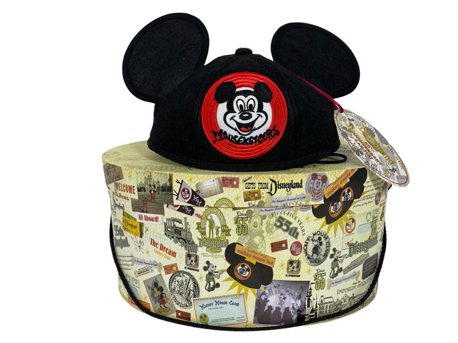 Limited Edition Fifty Five Years Of Magic Disneyland Mickey Mouse Ears Hat With Box Limited Edition Of 1955