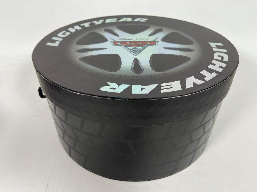 Limited Edition Disney Pixar Cars 2 Mickey Mouse Ears Hat And Pin With Box Limited To 1,000 [Photo 9]