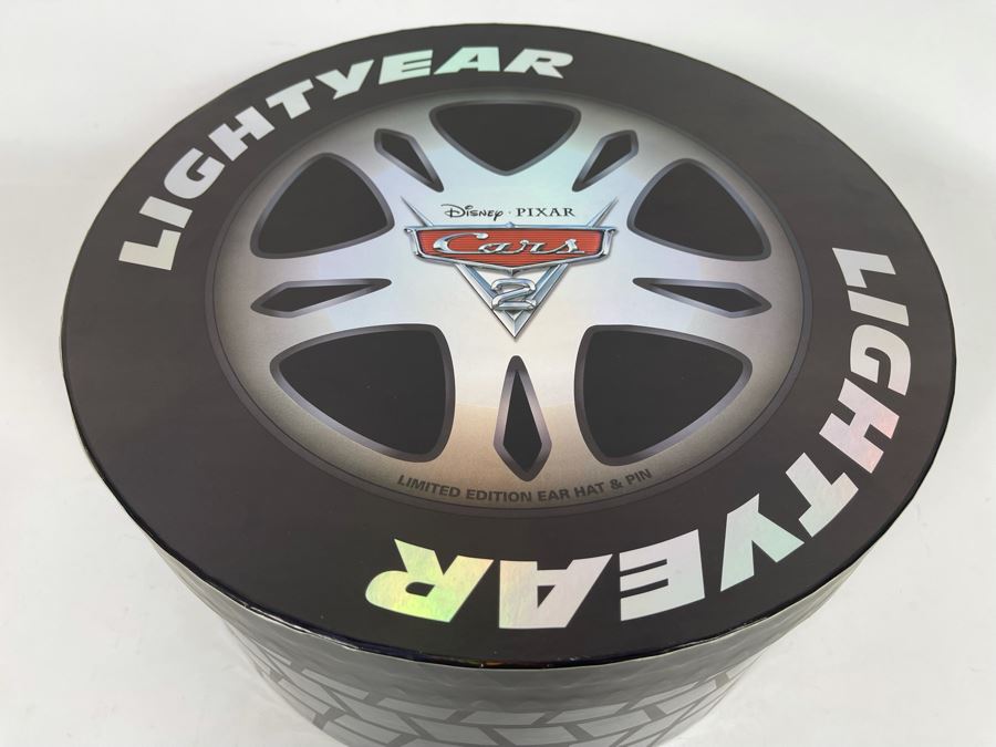 Limited Edition Disney Pixar Cars 2 Mickey Mouse Ears Hat And Pin With Box Limited To 1,000 [Photo 10]