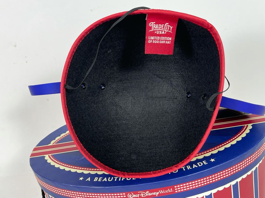 Limited Edition Disneyland Trade City USA Mickey Mouse Mayor Ears Hat And Pin With Box Limited To 500 [Photo 9]