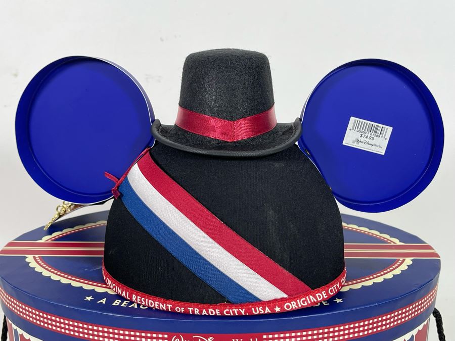 Limited Edition Disneyland Trade City USA Mickey Mouse Mayor Ears Hat And Pin With Box Limited To 500 [Photo 7]