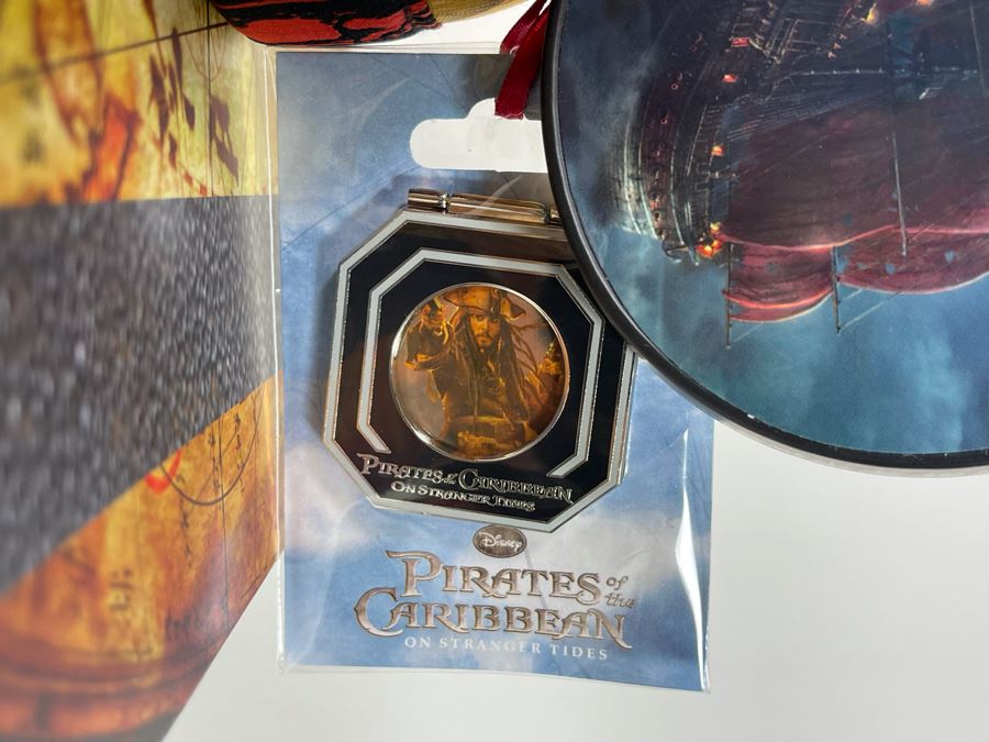 Limited Edition Disneyland Pirates Of The Caribbean On Stranger Tides Mickey Mouse Ears Hat And Pin With Box Limited To 1,000 [Photo 7]