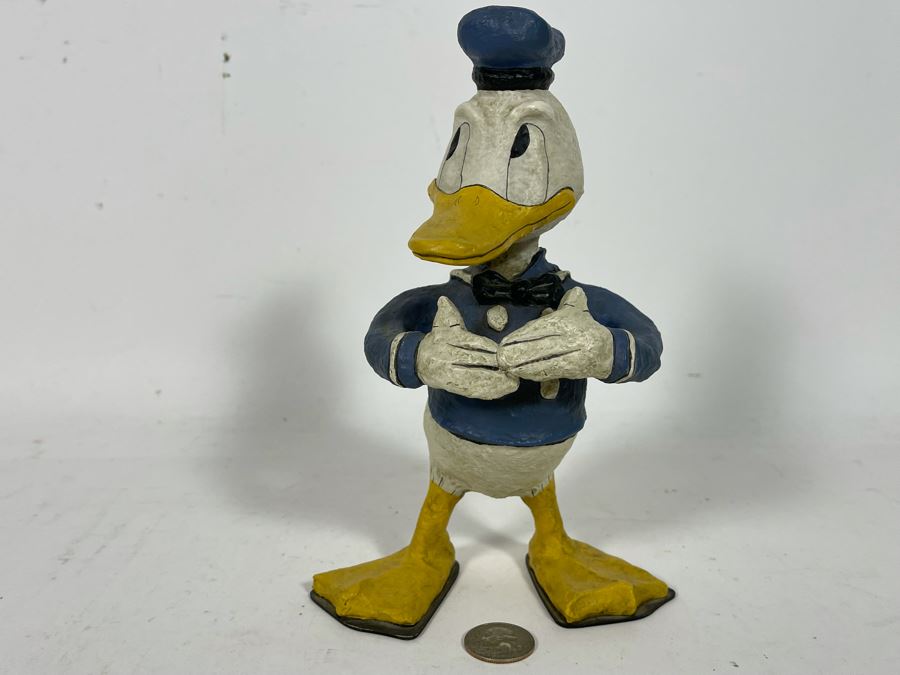 Limited Edition Disney The Vintage Years 1928-1948 Donald Duck Poliwogg Sculpture 182 Of 1928 9H [Photo 2]