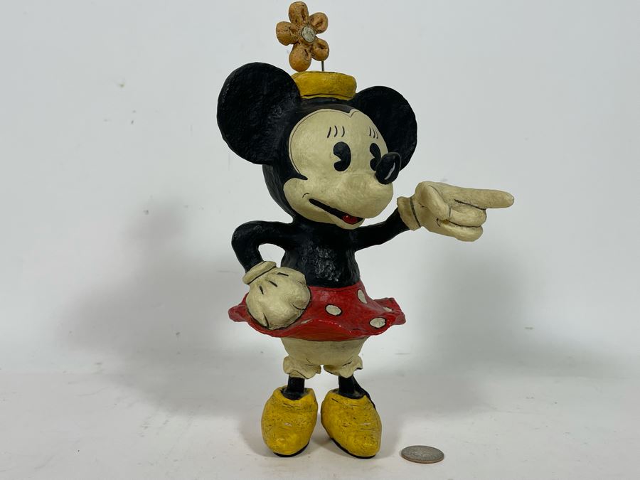 Limited Edition Disney The Vintage Years 1928-1948 Minnie Mouse Poliwogg Sculpture 30 Of 1928 10H [Photo 4]