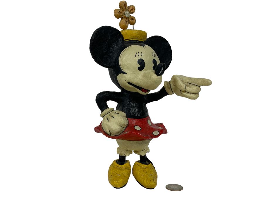 Limited Edition Disney The Vintage Years 1928-1948 Minnie Mouse Poliwogg  Sculpture 30 Of 1928 10H