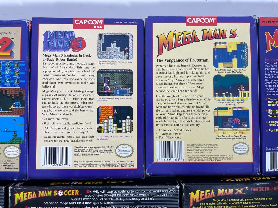 Capcom Mega Man Nintendo Video Game BOXES ONLY (No Game Cartridges) [Photo 14]