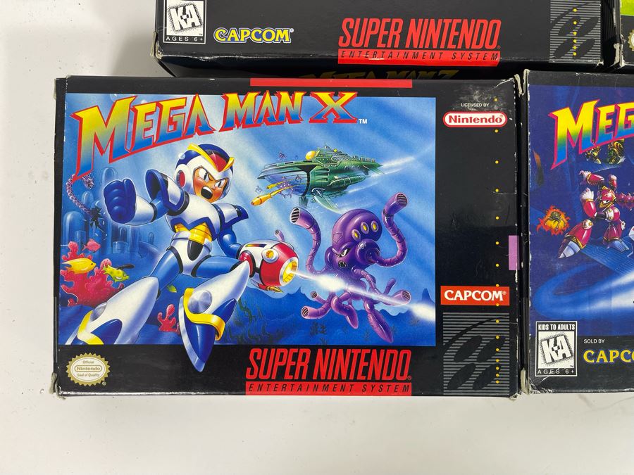 Capcom Mega Man Nintendo Video Game BOXES ONLY (No Game Cartridges)