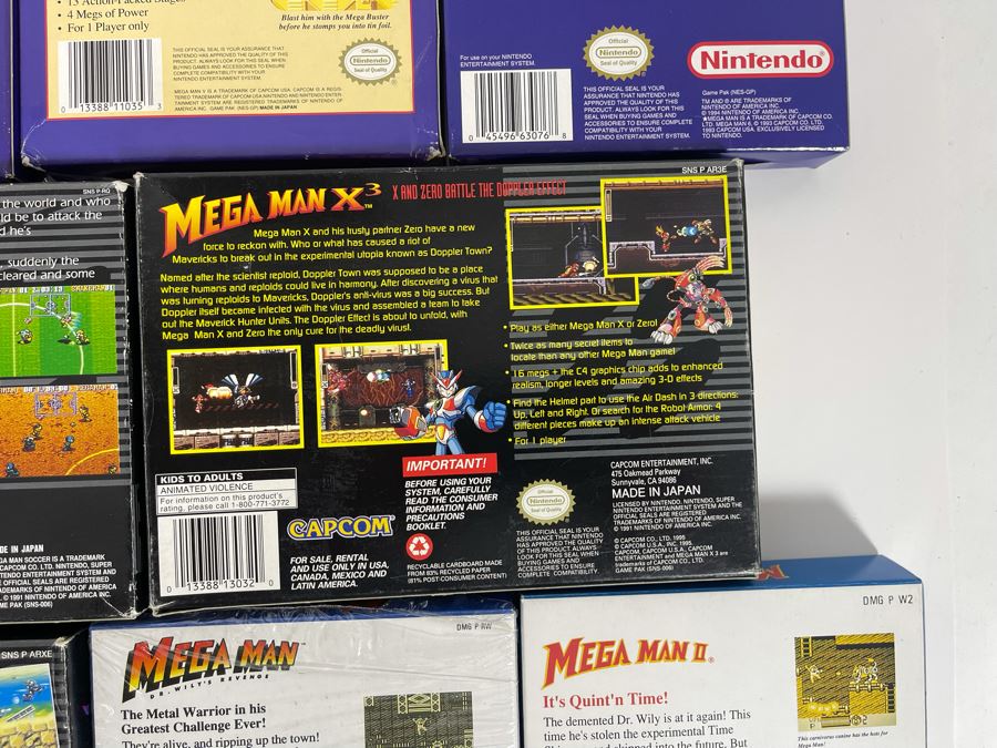 Capcom Mega Man Nintendo Video Game BOXES ONLY (No Game Cartridges) [Photo 18]